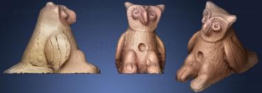 3D model Owl Sculpture (1) (STL)